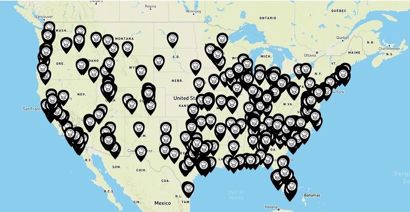 Crumbl Cookies Map
